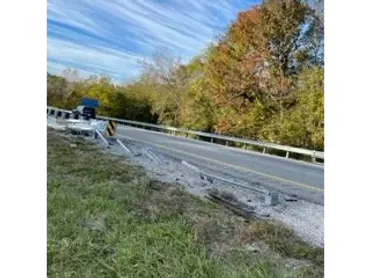 SGET End Terminal post-impact — Incident 5, photo 1