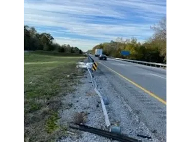 SGET End Terminal post-impact — Incident 5, photo 4