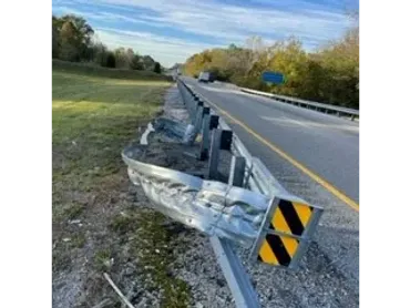 SGET End Terminal post-impact — Incident 5, photo 5