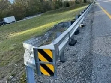 SGET End Terminal post-impact — Incident 5, photo 8