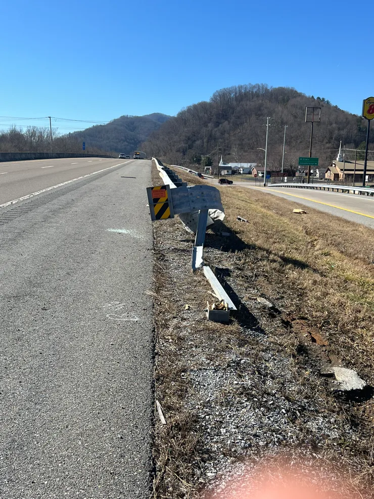 SGET End Terminal post-impact — Incident 3, photo 7