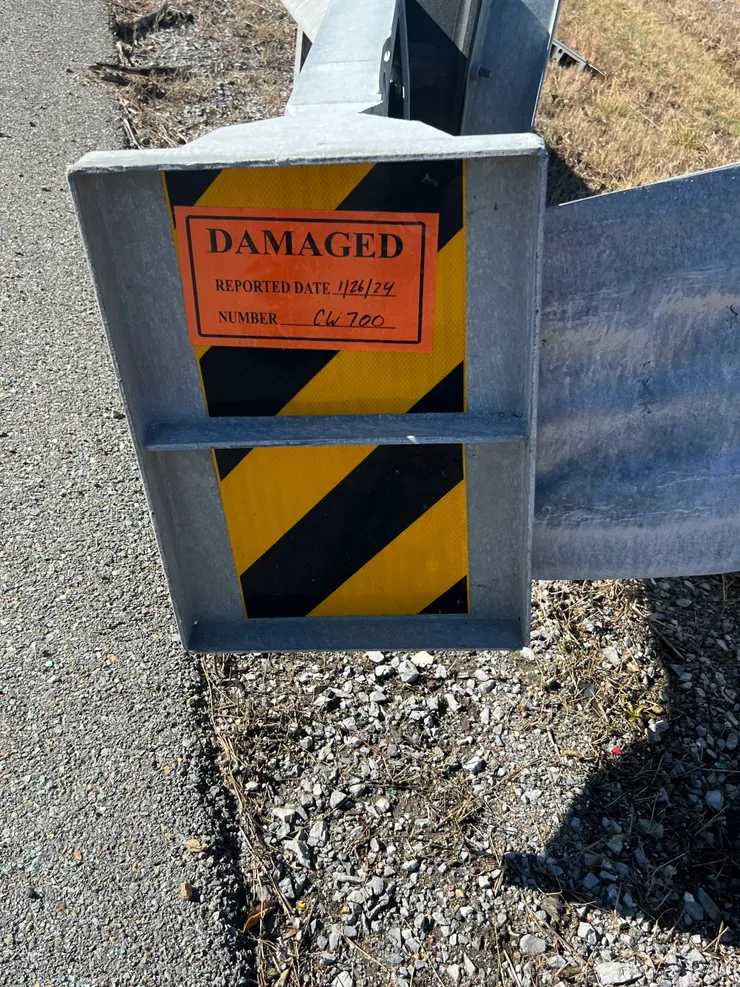 SGET End Terminal post-impact — Incident 3, photo 8