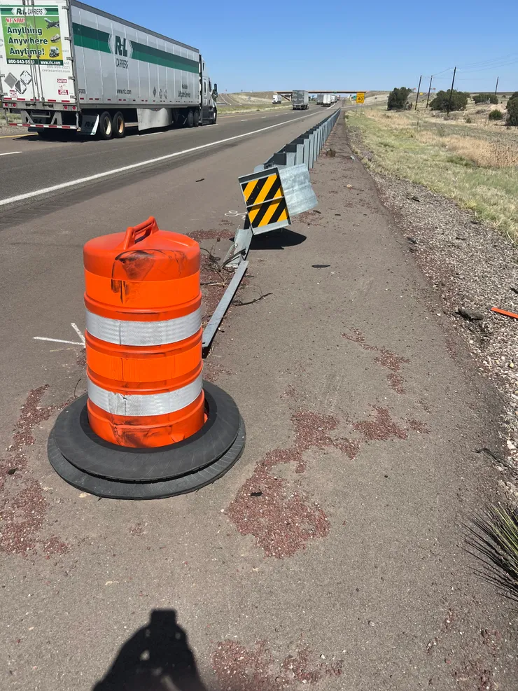 SGET End Terminal post-impact — Incident 1, photo 9