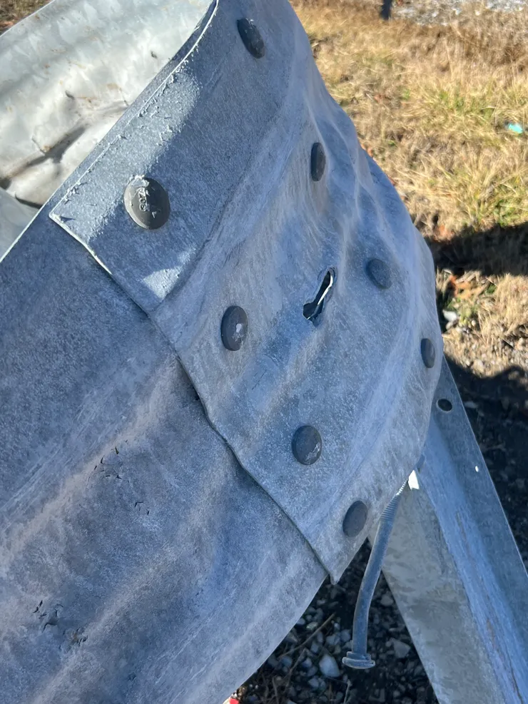 SGET End Terminal post-impact — Incident 2, photo 8