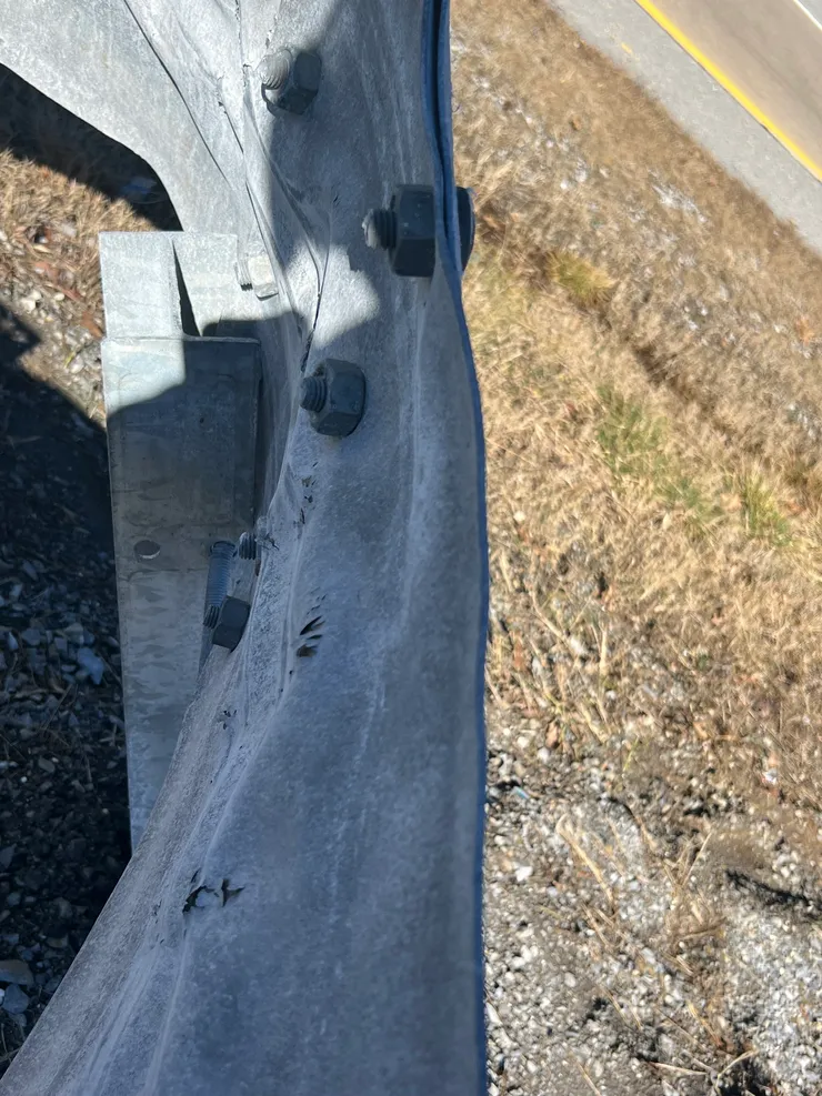 SGET End Terminal post-impact — Incident 2, photo 9